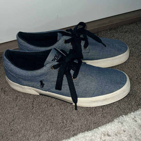 Polo Ralph Lauren Felton Chambray Shoe Size 9.5 - Picture 1 of 5
